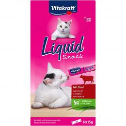 Vitakraft Cat liquid Snack Rind und Inulin 3x6 Stk