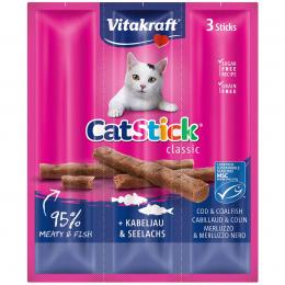 Vitakraft Cat Stick® Kabeljau und Seelachs MSC 10x3 Stück
