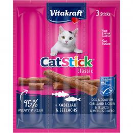Vitakraft Cat Stick® Kabeljau und Seelachs MSC 5x3 Stück
