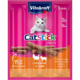 Vitakraft Cat-Stick mini Truthahn und Lamm 10x3 Stück