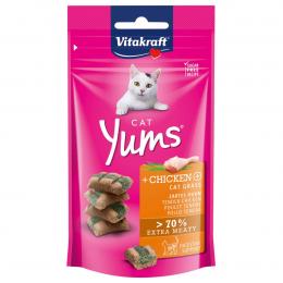 Vitakraft Cat Yums Huhn und Katzengras 9x40g