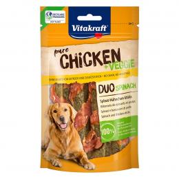 Vitakraft Chicken+ Veggie Spinat-Hühnchen-Sticks 80g