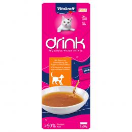 Vitakraft Katzen-Drink mit Huhn und Taurin - 5 x 30 g