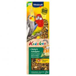 Vitakraft Kräcker Großsittich - 2 Sticks Honig & Eukalyptus (180 g)