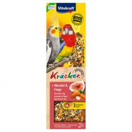 Vitakraft Kräcker Großsittich - 2 Sticks Mandel & Feige (180 g)
