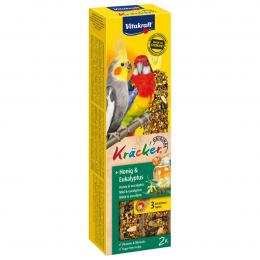Vitakraft Kräcker Honig-Eukalyptus für Großsittiche 4x2 Stück