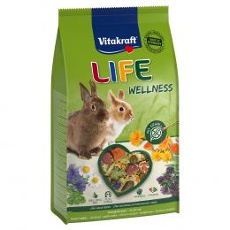 Vitakraft Life Wellness Zwergkaninchen  - Sparpaket: 5 x 600 g