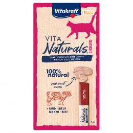 Vitakraft Vita Naturals Liquid-Snack Rind - Sparpaket 10 x 15 g