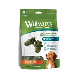 Whimzees by Wellness Alligator Snack - Sparpaket: 2 x Größe L