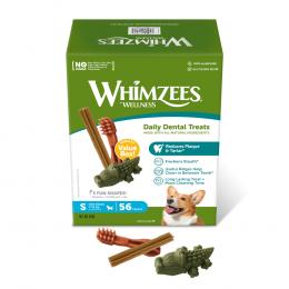 Whimzees by Wellness Mixbox - Größe S: für kleine Hunde (7 - 12 kg, 56 Stück)
