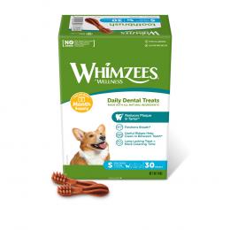Whimzees by Wellness Monthly Toothbrush Box - Größe S: für kleine Hunde (450 g, 30 Stück)