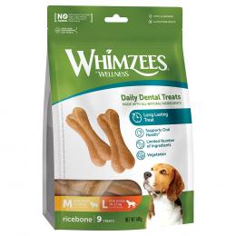 Whimzees by Wellness Ricebones - Größe M/L: für mittelgroße & große Hunde (12-27 kg, 9 Stück)