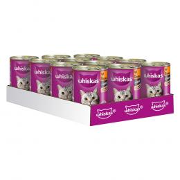 Whiskas 1+ Dosen 12 x 400 g - 1+ Geflügel in Sauce