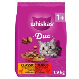 Whiskas 1+ Duo Classic Combos Lamm & Truthahn - 1,9 kg