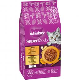 Whiskas 1+ Superfoods Gemischte Auswahl in Gelee 6 x 50 g - Ente & Hühnerleber