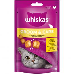 Whiskas Snacks Groom & Care - Huhn (8 x 45 g)