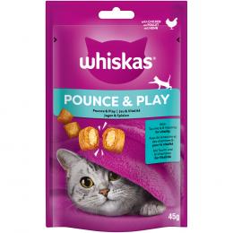 Whiskas Snacks Pounce & Play - Huhn (8 x 45 g)
