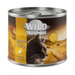 Wild Freedom Adult 6 x 200 g - getreidefrei - Golden Valley - Kaninchen & Huhn