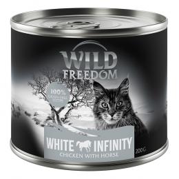 Wild Freedom Adult 6 x 200 g - getreidefrei White Infinity - Huhn & Pferd