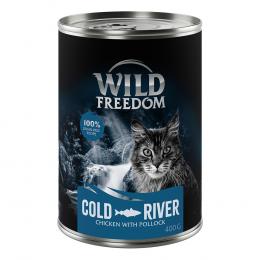 Wild Freedom Adult 6 x 400 g - getreidefrei - Cold River - Seelachs & Huhn