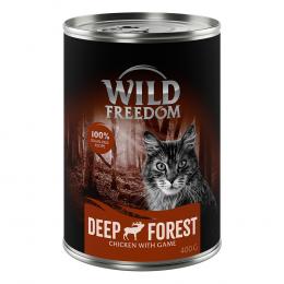 Wild Freedom Adult 6 x 400 g - getreidefrei -  Deep Forest - Wild & Huhn
