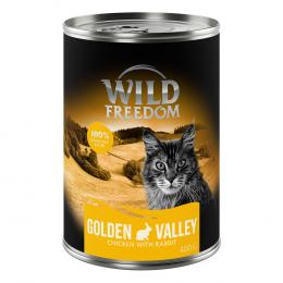 Wild Freedom Adult 6 x 400 g - getreidefrei - Golden Valley - Kaninchen & Huhn