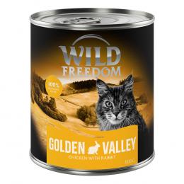 Wild Freedom Adult 6 x 800 g - getreidefreie Rezeptur - Golden Valley - Kaninchen & Huhn