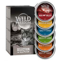 Wild Freedom Adult Schale Probiermix 6 x 85 g - Huhn, Lachs/Huhn, Lamm/Huhn, Kaninchen/Huhn, Wild/Huhn, Rind/Huhn