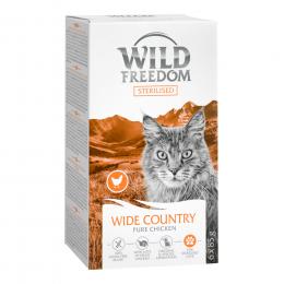 Wild Freedom Adult Sterilised Schale 6 x 85 g - Wide Country Huhn Pur
