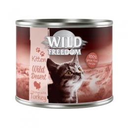 Wild Freedom Kitten 6 x 200 g -  Wild Desert - Truthahn & Huhn