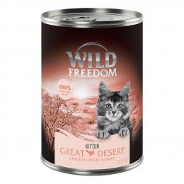 Wild Freedom Kitten 6 x 400 g - Great Desert - Truthahn & Huhn