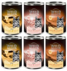 Wild Freedom Kitten 6 x 400 g Mixpaket (Great Desert, Wide Country, Golden Valley)