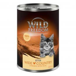 Wild Freedom Kitten 6 x 400 g - Wide Country - Kalb & Huhn