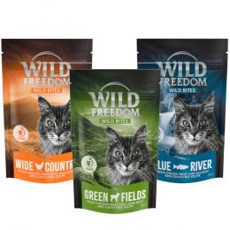 Angebot für Wild Freedom Snack - Wild Bites (getreidefreie Rezeptur) - Mix: 1 x Huhn, 1x Huhn & Lachs, 1 x Huhn & Lamm 3 x 80 g - Kategorie Katzenfutter & Zubehör / Katzensnacks / Wild Freedom / Wild Bites.  Lieferzeit: 1-2 Tage -  jetzt kaufen.