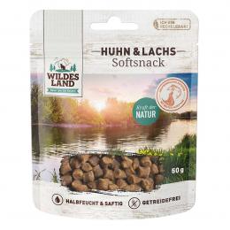 Wildes Land Softsnack Huhn und Lachs 8x50 g