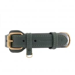William Walker Leder-Hundehalsband Dark Moss XL
