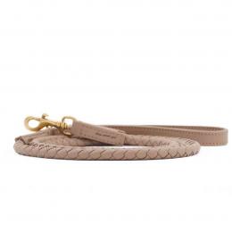 William Walker verstellbare Leder-Hundeleine Twisted Sand Standard