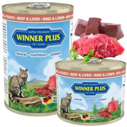 Winner Plus Cat Menue Katzenfutter mit Rind & Leber - 195 g (8,41 € pro 1 kg)