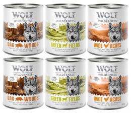 Wolf of Wilderness Adult - Mixpaket - 6 x 800 g Single Meat: Wildschwein, Huhn, Lamm