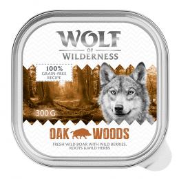 Wolf of Wilderness Adult - Single Meat 6 / 24 x 300 g Schale  - 24 x 300 g: Oak Woods - Wildschwein
