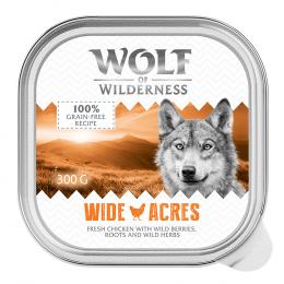 Wolf of Wilderness Adult - Single Meat 6 / 24 x 300 g Schale  - 24 x 300 g: Wide Acres - Huhn