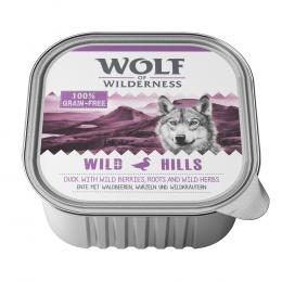 Wolf of Wilderness Adult - Single Meat 6 / 24 x 300 g Schale  - 6 x 300 g: Wild Hills - Ente