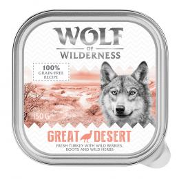 Wolf of Wilderness Adult - Single Meat 6 x 150 g Schale - Great Desert - Pute