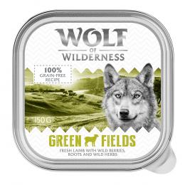Wolf of Wilderness Adult - Single Meat 6 x 150 g Schale - Green Fields - Lamm
