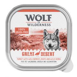 Wolf of Wilderness Adult - Single Protein 6 / 24 x 300 g Schale  -6 x 300 g: Great Desert - Pute