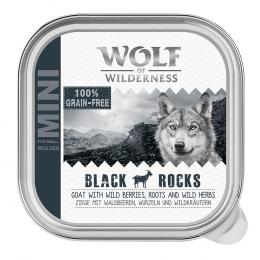 Wolf of Wilderness Adult - Single Protein 6 x 150 g Schale  - Black Rocks - Ziege *