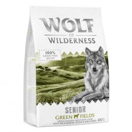 Wolf of Wilderness - getreidefrei - Probierbeutel - SENIOR Green Fields - Lamm (400g)