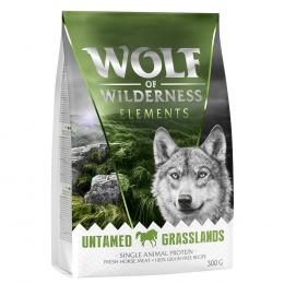 Wolf of Wilderness Probierbeutel - getreidefrei - Single Protein: Untamed Grasslands - Pferd (300 g)