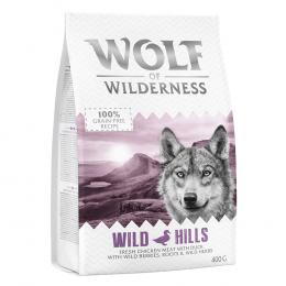 Wolf of Wilderness Probierbeutel - getreidefrei - Wild Hills - Ente (400 g)