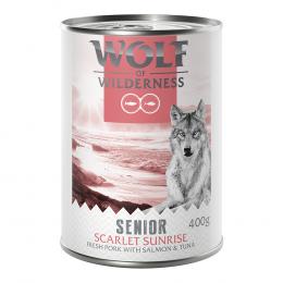 Wolf of Wilderness Senior - mit frischem rotem Fleisch 6 x 400 g Scarlet Sunrise
